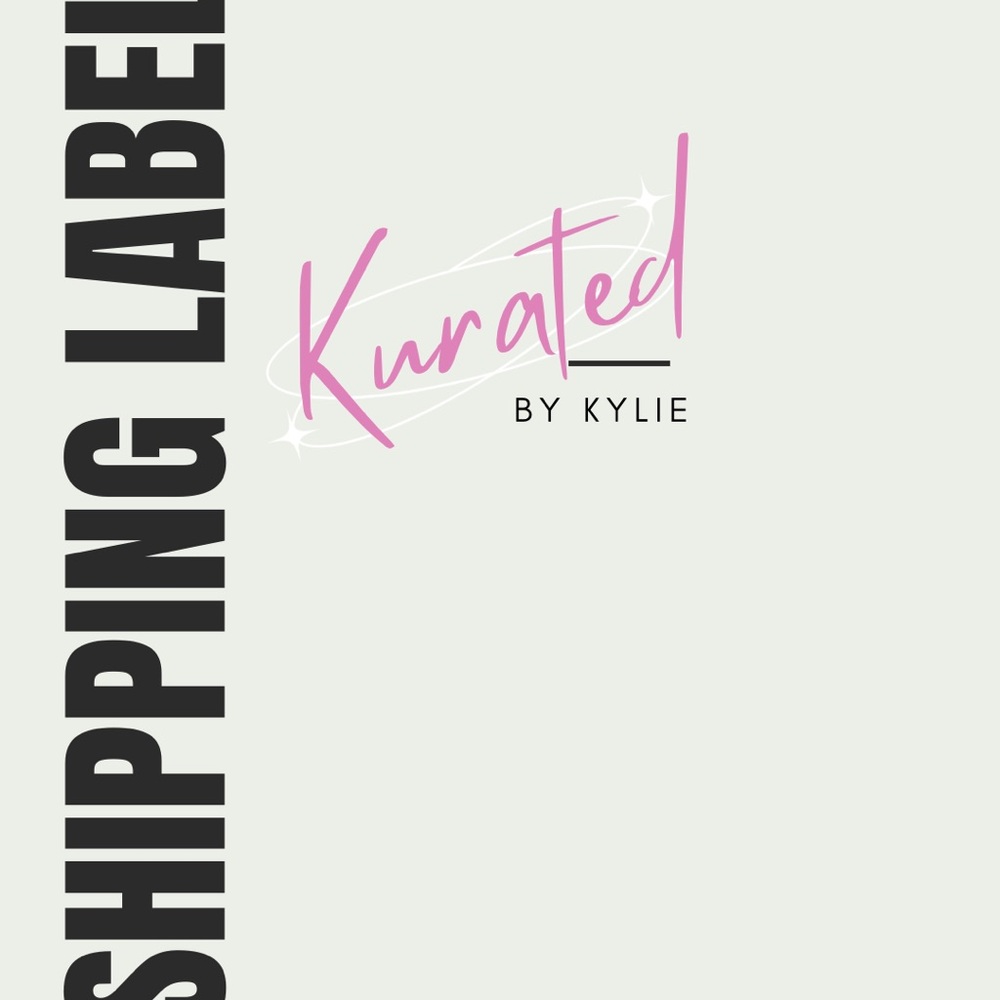 Kurated by Kylie Shipping Label